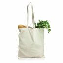 50 Sacs coton naturel 140 g anses longues 38x42 cm