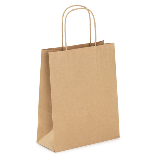 50 Sacs kraft brun lisse 32x14X42 cm