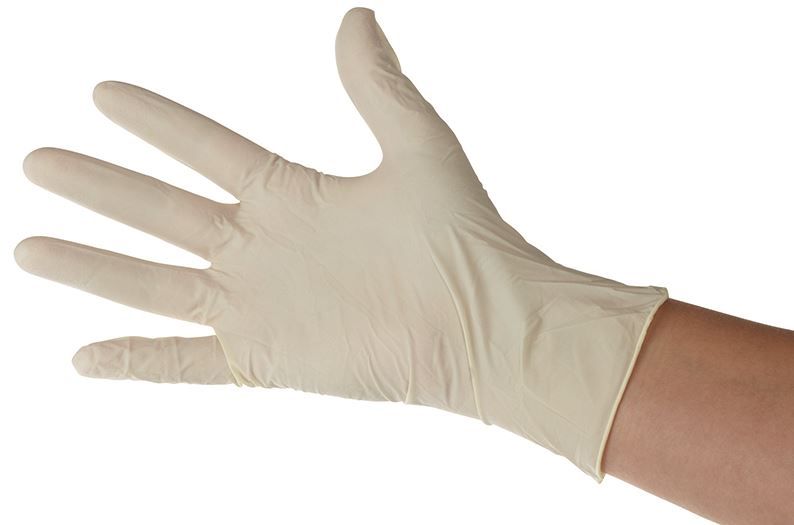 Gants latex poudré – Boite de 100 - Carton de 10 boites