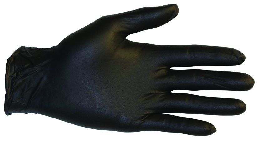 Gants nitrile non poudré noir – Boite de 100 - Carton de 10 boites