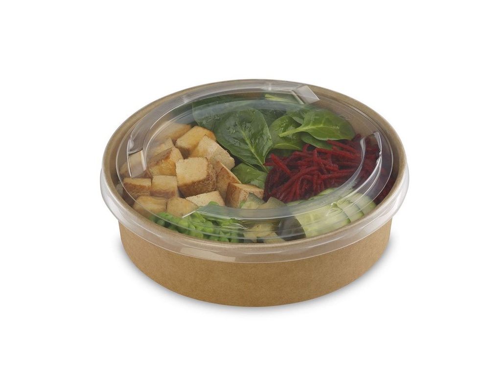 Pot salade carton 850cc avec couvercle - ALPHA FORM - Carton de 180