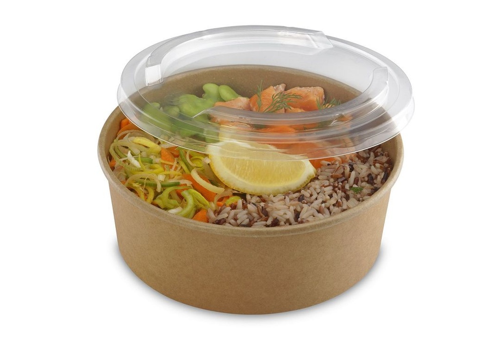 Pot salade carton 1300cc avec couvercle - ALPHA FORM - Carton de 180