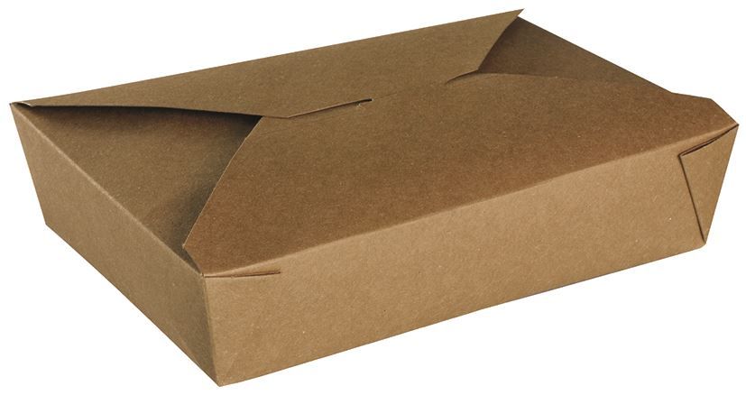 Boite repas carton kraft brun 2000cc - Carton de 200