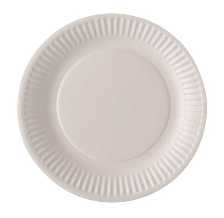 Assiette carton blanc 15cm - Paquet de 100