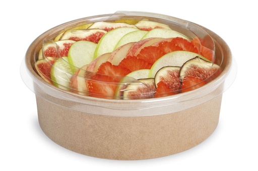 [0B2002] Pot salade carton 750cc avec couvercle - ALPHA FORM - Carton de 180