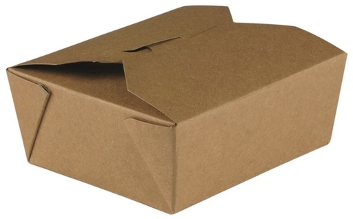 [0A8814] Boite repas carton kraft brun 480cc - Carton de 450