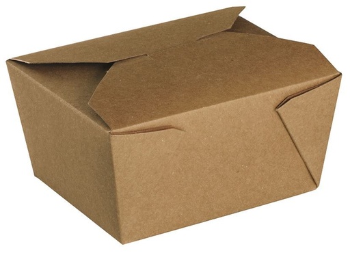 [0A8633] Boite repas carton kraft brun 780cc - Carton de 450